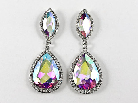 Fancy Aurora Borealis Color Drop Fashion Earrings