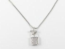 Cute Star and Lock Dainty Design Necklace