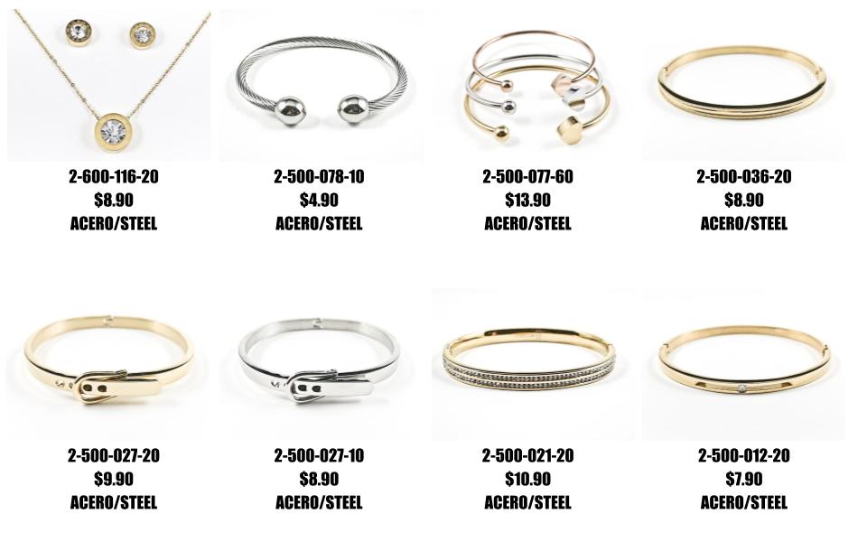 Just Added: Unique shiny metallic steel bangles and sets