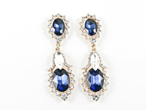 Fancy Sapphire Color Fashion Earrings