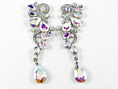 Fancy Unique A.B. Color Dangle Fashion Earrings