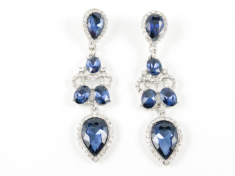 Classic Elegant Sapphire Dangling Fashion Earrings
