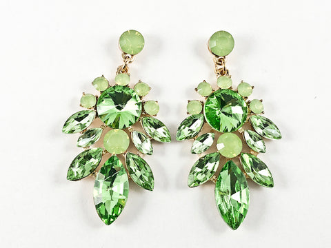 Fancy Stylish Nature Style Design Drop Green Fashion earrings