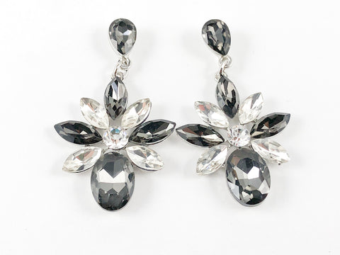 Fancy Diamond Stardust Shaped Drop Fashion Earrings