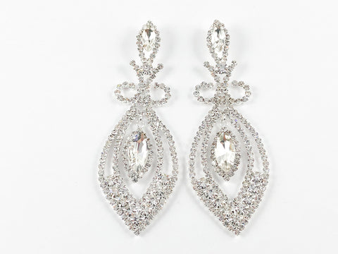 Fancy Elegant Marquise Design Fashion Earrings