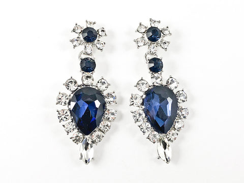 Fancy Elegant Antique Sapphire Color Drop Fashion Earrings