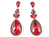 Fancy Mix Crystal Shape Design Long Dangle Fashion Earrings