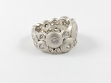 Unique Round Circular Pattern Brass Ring