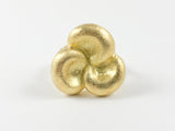 Unique Swirl Design Yellow Gold Brass Ring