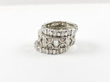 Classic Elegant 3 Piece Set Eternity Brass Ring