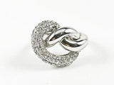 Casual Delicate Dainty Knot Brass Ring