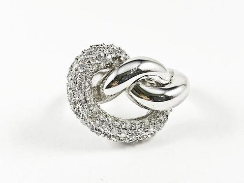 Casual Delicate Dainty Knot Brass Ring