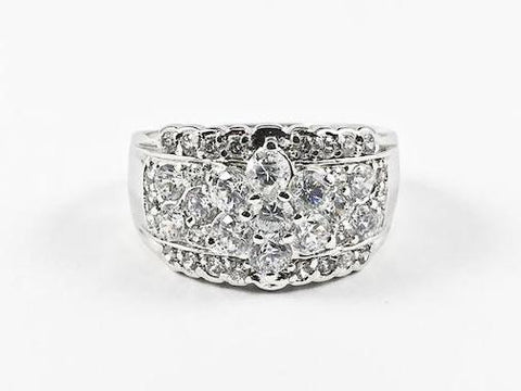 Elegant Unique Star Clover Design Brass Ring