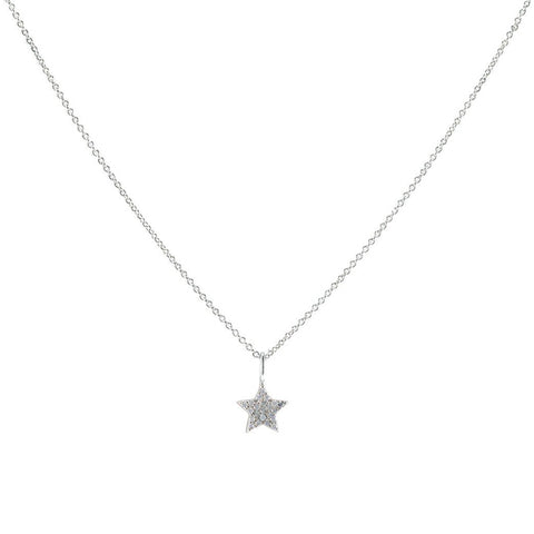 Classic Dainty Single Star Design Brass Necklace