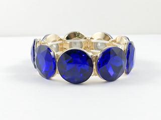 Large Round Sapphire Stone Fashion Bracelets