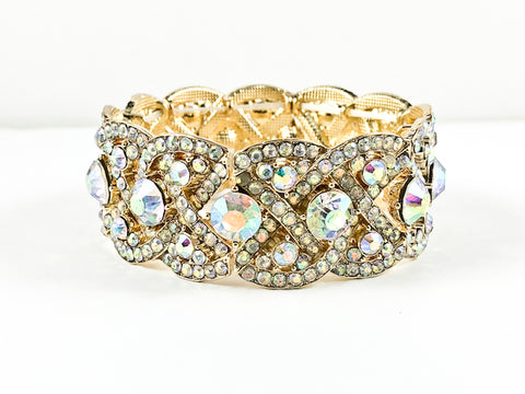 Fancy Stylish Vintage Pattern Aurora Borealis Design fashion Bracelet