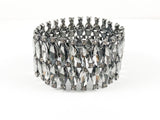 Classic 2 Row Gray Marquise Fashion Bracelet