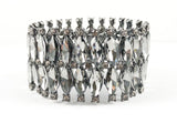 Classic 2 Row Gray Marquise Fashion Bracelet