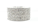 Fancy Elegant Wide Multi Row Fashion Bracelet