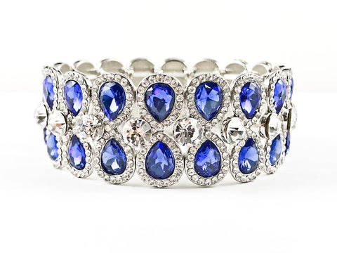 Classic Fancy Royal Blue Pear Shaped Fashion Bracelet