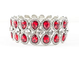 Classic Fancy Red Pear Shaped Fashion Bracelet