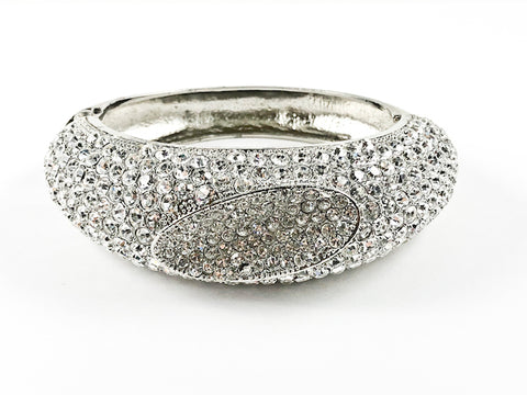 Fancy Thick Micro Setting Crystals Fashion Bangle