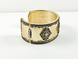 Unique Antique Design Yellow Gold Brass Cuff Bangle