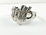 Modern Unique Abstract Brass Bracelet Bangle