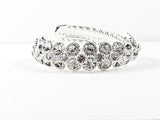 Unique Nice Wrap Design Large elegant Crystal Fashion Bracelet Bangle