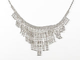 Stylish Chandelier Crystal Statement Earring Necklace Fashion Set