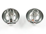 Nice Half Circle Shiny Metallic French Clip Steel Earrings