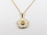 Elegant Floral Mini Pearl Gold Plated Steel Necklace