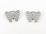 Elegant Cute Butterfly Brushed Steel Set