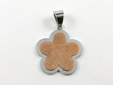Elegant Casual 2 Tone Rose Gold Glitter Flower Design Steel Set