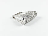 Classic Elegant Thin Shape Bar Design Silver Ring