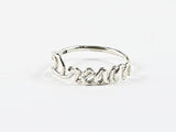 Fun Cute Dream Cursive Dainty Design Silver Ring