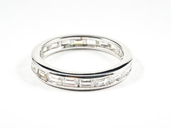 Classic Engagement Silver Rings