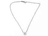 Cute Fun Panda Face Design Silver Tone Matte Silver Necklace